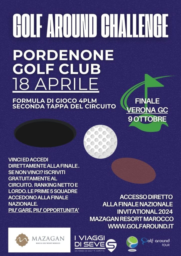Locandina Golf Around Challenge NE tappa Pordenone