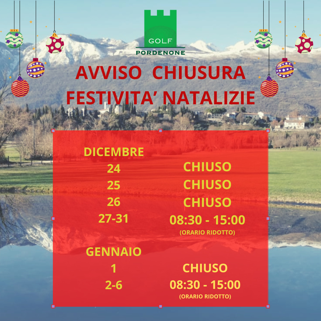 CHIUSURA NATALIZIA